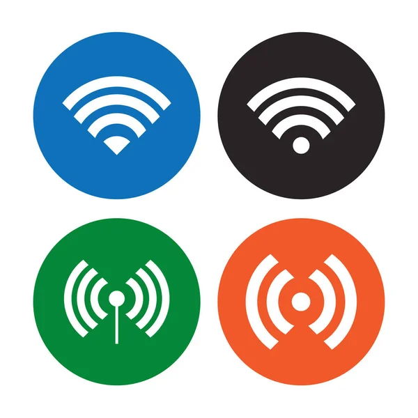 Icono Wifi Vector Símbolo Símbolo Para Ordenador Del Sitio Web — Vector de stock