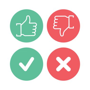 İşaretleme simgesi ile başparmaklar yukarı ve aşağı satır başparmaklar