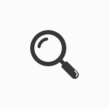 büyüteç arama simgesi logosu