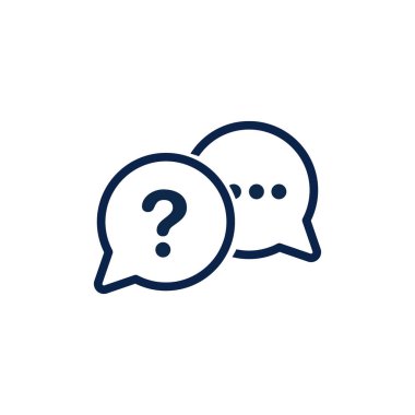 Beyaz arkaplanda konuşma ana hatları sembolü