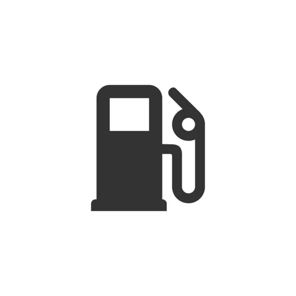 Gasolinera Aislada Sobre Fondo Blanco — Vector de stock