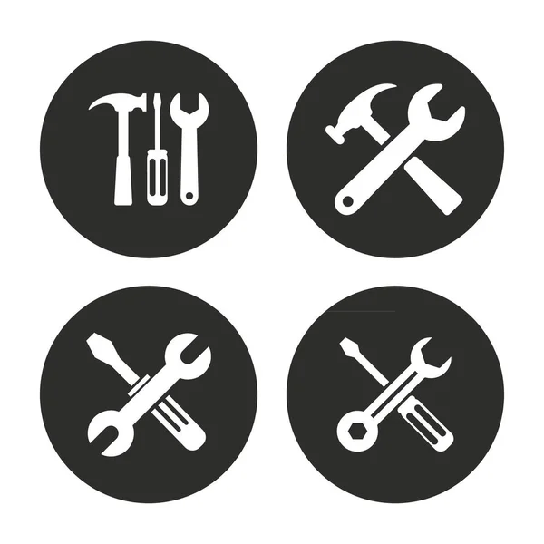 Tool Vector Icons Set Graphic Web Design — Stock Vector