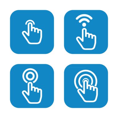 El tıklama simgeleri vektör 10 'u ayarla