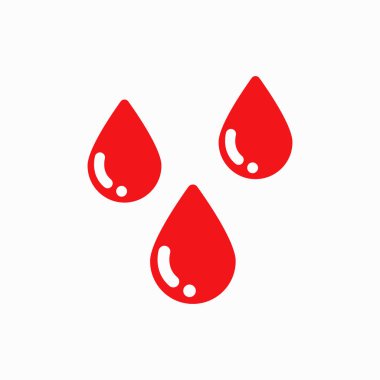 Kan damlası ikon vektör illüstrasyonu EPS 10