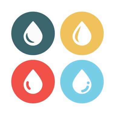  sıvı damla simgesi illüstrasyon EPS 10