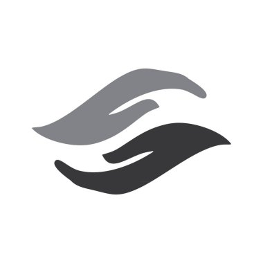 soyut çevirmeli el beyaz arkaplanda izole edildi