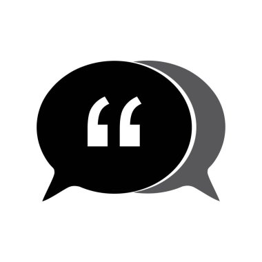  kabarcık tırnak işaretleri beyaz arkaplanda izole