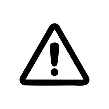 tehlike uyarı simgesi vektörü