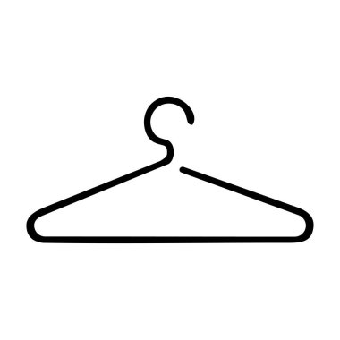  askı düz simgesi beyaz arkaplanda izole