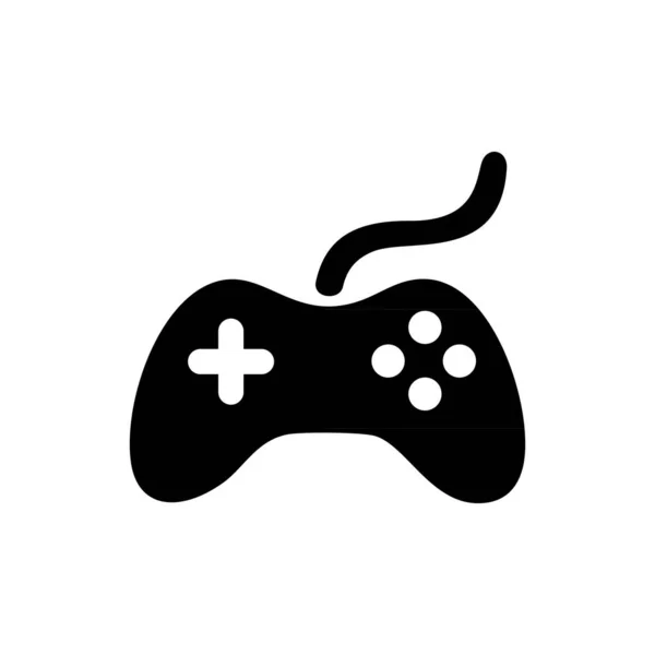 Game Controller Logo Isolated White Background — Stock Vector