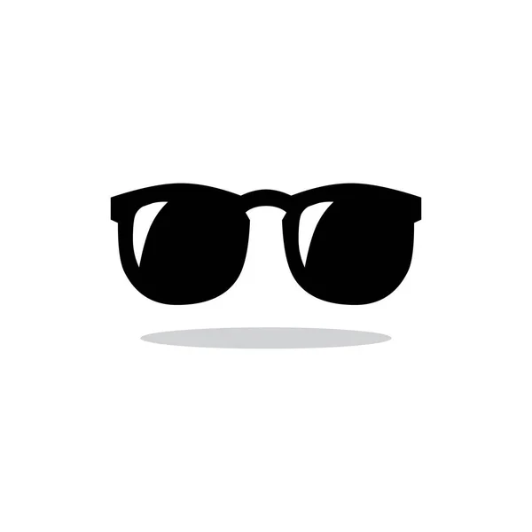 Beyaz Arkaplanda Güneş Gözlüğü Simgesi Logosu Izole Edildi — Stok Vektör