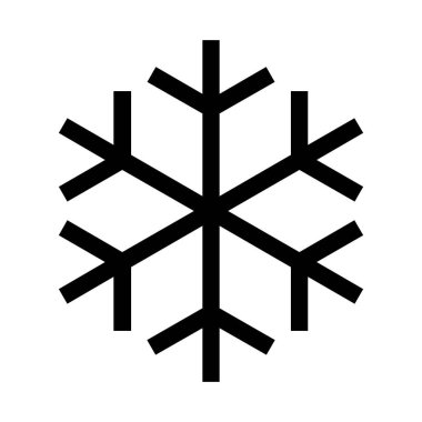 soğuk simge logosu beyaz arkaplanda izole edildi