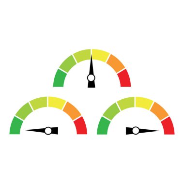 Hız göstergesi vektör logosunu ayarla