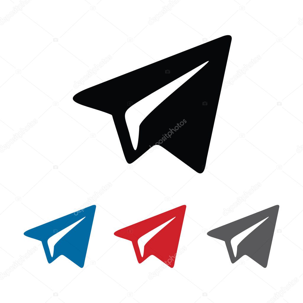 Telegram icon logo isolated on white background