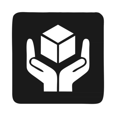 Kutuyu destekleyen el