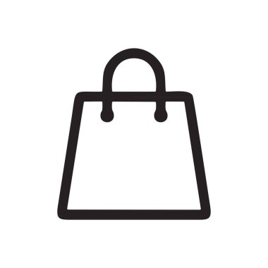 alışveriş poşeti vektör simgesi