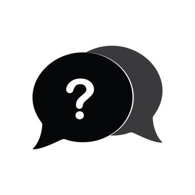 Beyaz arkaplanda izole edilmiş baloncuk simgesi konuş