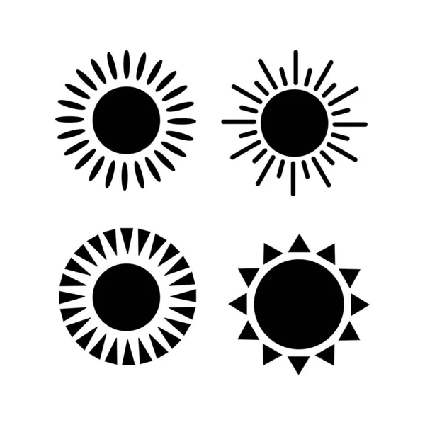 Icono Del Sol Logotipo Vectorial Para Diseño Web — Archivo Imágenes Vectoriales