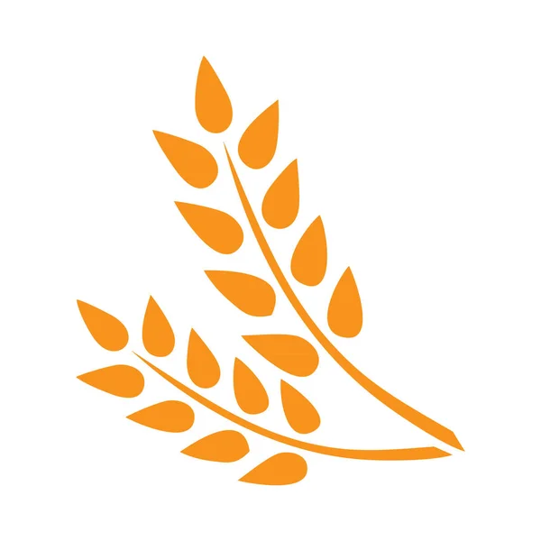 Logo Ikony Rolnictwa Białym Tle — Wektor stockowy