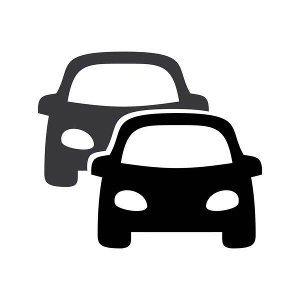 Ikon Vektor Mobil Terisolasi Latar Belakang Putih - Stok Vektor