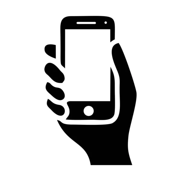 Χέρια Κρατήστε Smartphone Εικονογράφηση Αρχείου