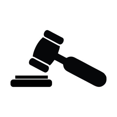 Beyaz arkaplanda adalet simgesi