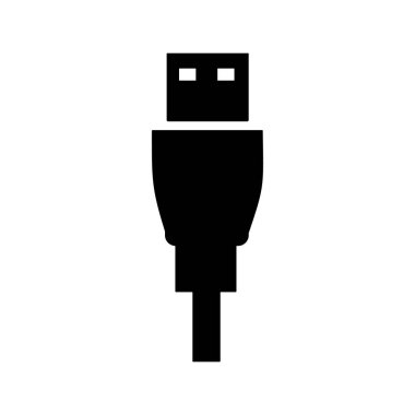 Beyaz arkaplanda usb eklentisi bağlantısı