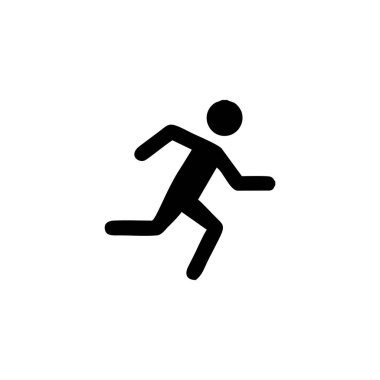 Beyaz arkaplanda simge çalıştırılıyor