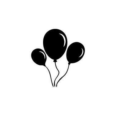 Beyaz arkaplanda balon simgesi logosu