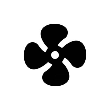 Beyaz arkaplanda soyut hayran simgesi