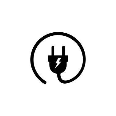 Beyaz arkaplanda elektrik prizi