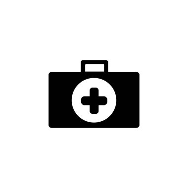 İlk yardım çantası simgesi logosu