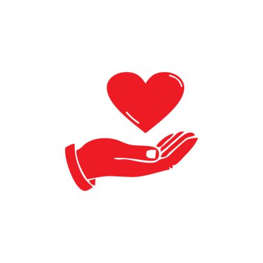 kalp elde simge logosu