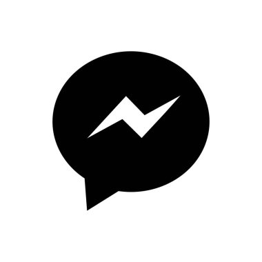 Beyaz arkaplanda ileti simgesi logosu