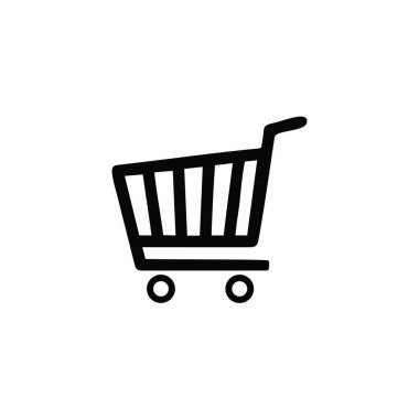 Alışveriş arabası simgesi logosu