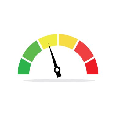 Hız göstergesi simgesi. Tasarımınız için grafiksel ögeler