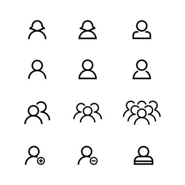 insanların simge logosu koleksiyonu