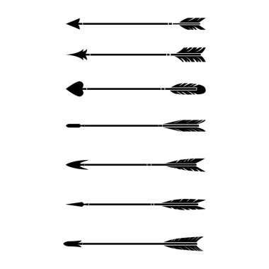 ok simgesi logosu seti