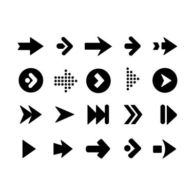 Ok simgeleri logosu koleksiyonu