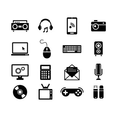 teknoloji simgesi logosu koleksiyonu