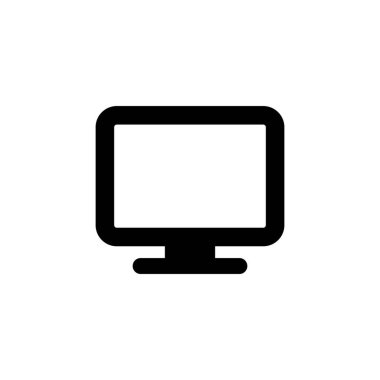 Beyaz arkaplanda bilgisayar simgesi