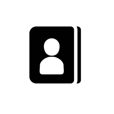 Telefon rehberi basit simgesi