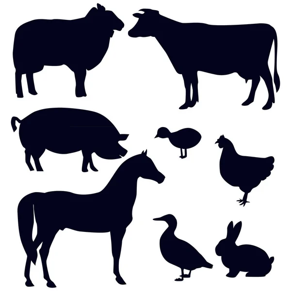 Logotipo Ícone Animal Fazenda Vetor De Stock
