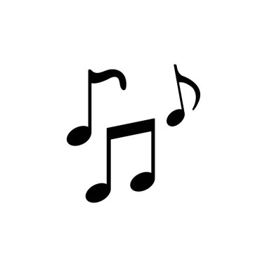 Müzik notaları simgesi logosu