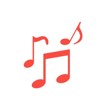 müzik notaları vektör simgesi