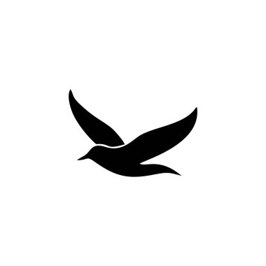 sea gull silhouette icon. Graphic elements for your design