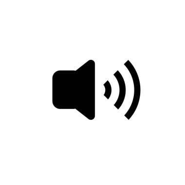 volume audio icon isolated white background