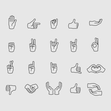 Eller koleksiyon satırı simgesi