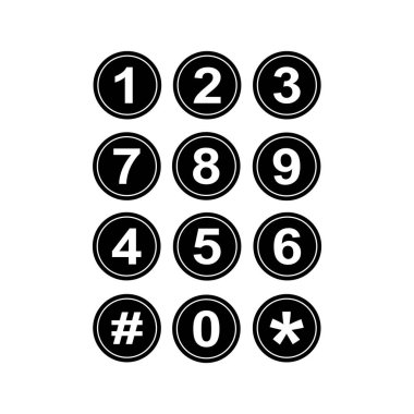 siyah numara düğmesi logoyu ayarla