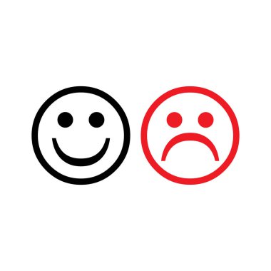 duygu gülümsemesi ve öfke ikonu